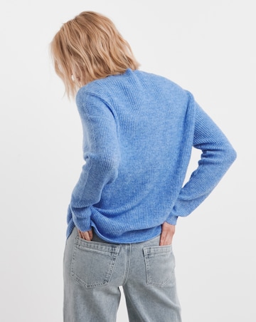 Blue V Neck Jumper