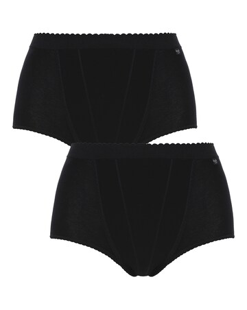 Sloggi (2 Pack) Light Control Maxi Knickers Black or White