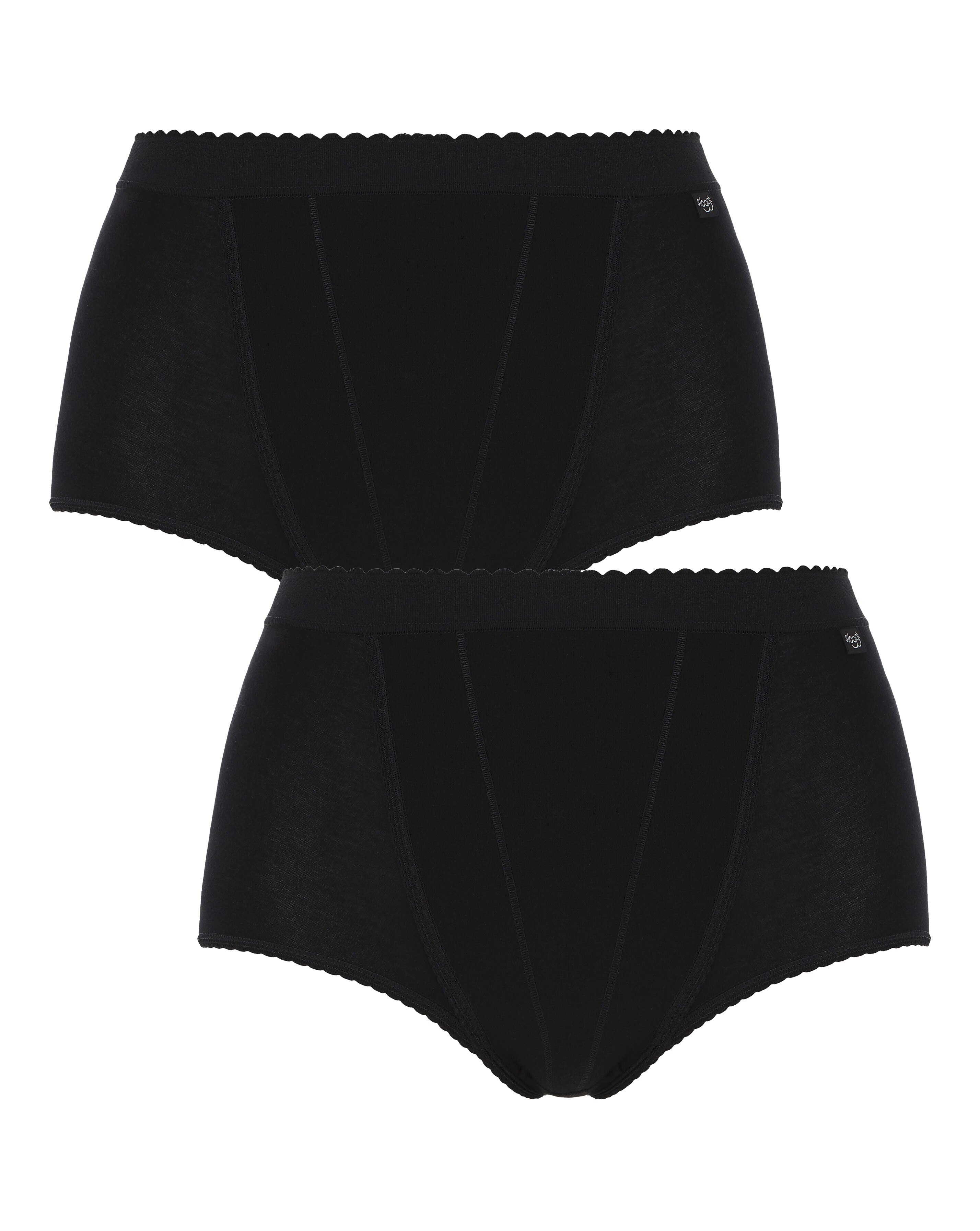 Sloggi (2 Pack) Light Control Maxi Knickers Black or White
