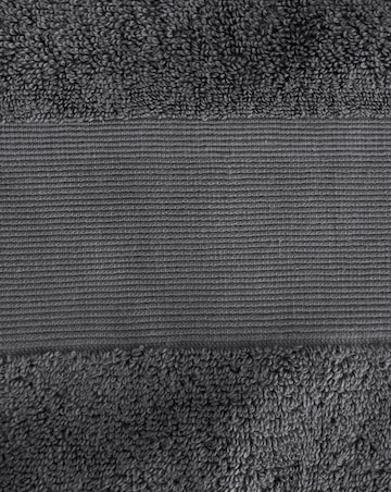 Catherine Lansfield Anti Bacterial Bath Sheet Pair Charcoal