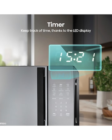 Hisense H20MOMBS4HGUK Black Microwave & Grill 20L