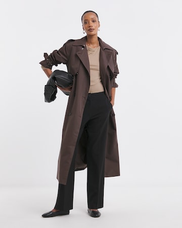 Tailored Straight Leg Trousers with stretch