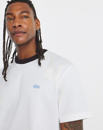 Lacoste Short Sleeve Ringer T-Shirt - White
