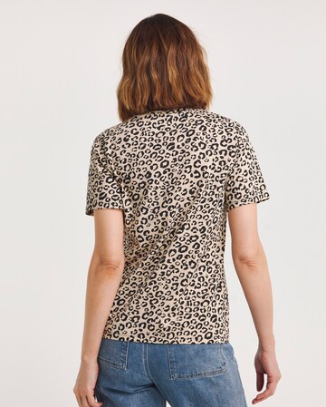 Leopard Print Crew Neck Short Sleeve T-Shirt