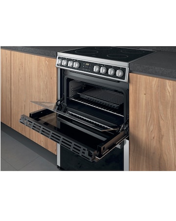 Hotpoint HDM67V8D2CX/UK 60cm Electric Double Cooker + Installation