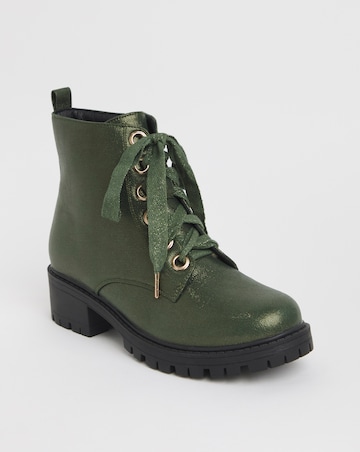 Joe Browns Chunky Lace Up Boot Wide Fit