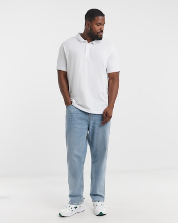 Pure Cotton Pique Polo-White