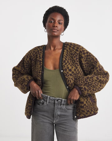 VANS Suffolk Cheetah Check Pile Coat