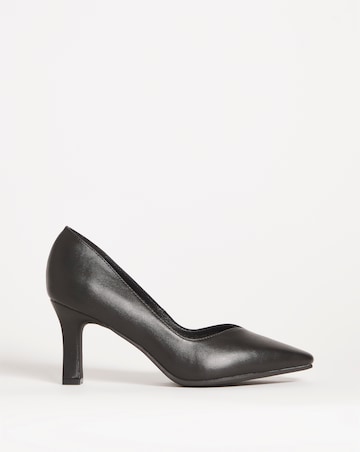 Heeled Court Shoe - Wide Fit (E)