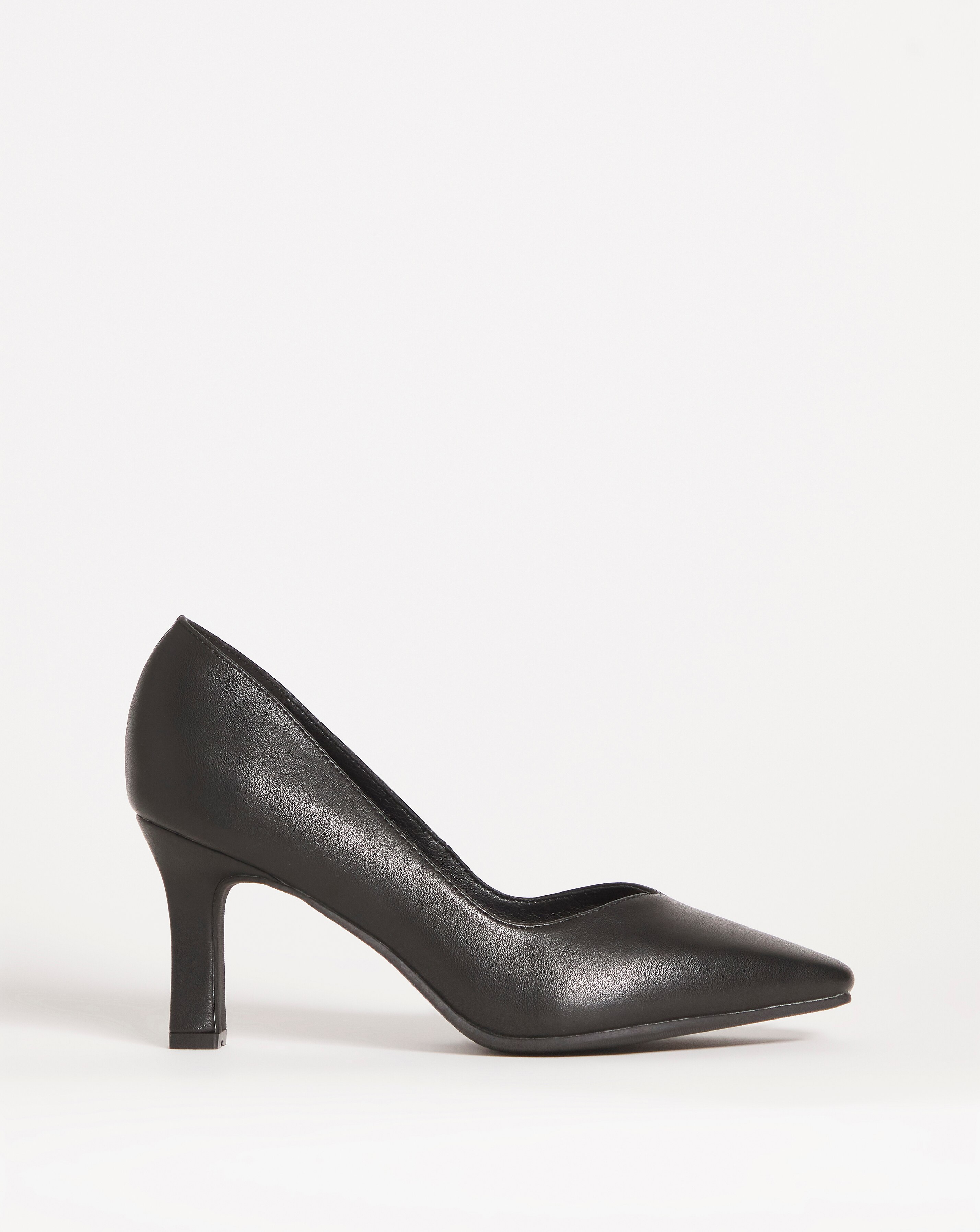 Heeled Court Shoe - Wide Fit (E)