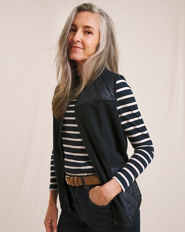 Julipa Zip Up Quilted Fleece Gilet