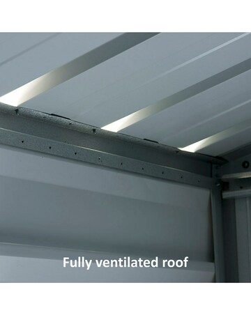 Yardmaster 6x5 Apex Metal Shed - Green