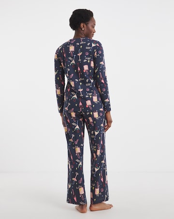 JD Williams Value Pyjama Set Cocktail Print