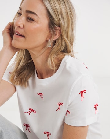 Bow Embroidered T-Shirt