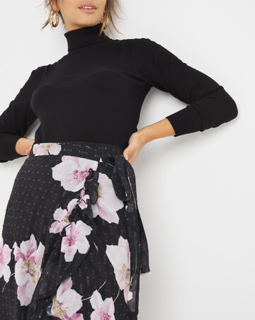 Joanna Hope Floral Wrap Skirt