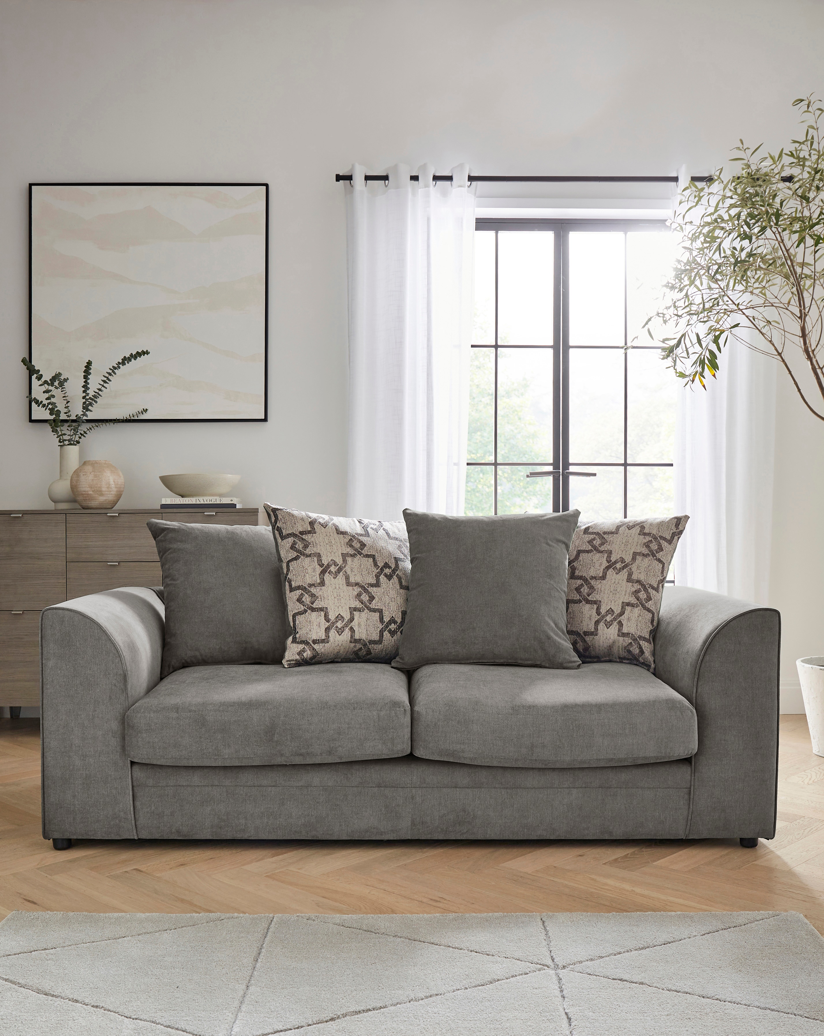 Grace Chenille 3 Seater Sofa | JD Williams