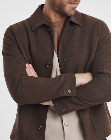 Tailored Tweed Button Through Jacket