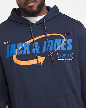 Jack & Jones Black Hooded Sweatshirt