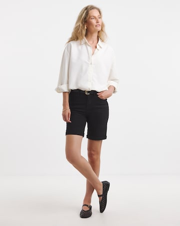 Simply Be Black 24/7 Knee Shorts