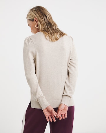 Oatmeal Crew Neck Jumper