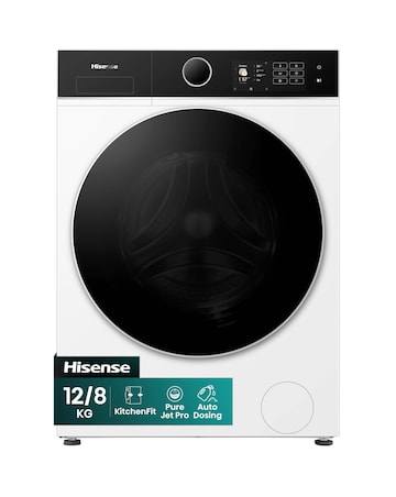 Hisense KitchenFit 5i Series WD5I1245BWR 12kg/8kg Washer Dryer - White