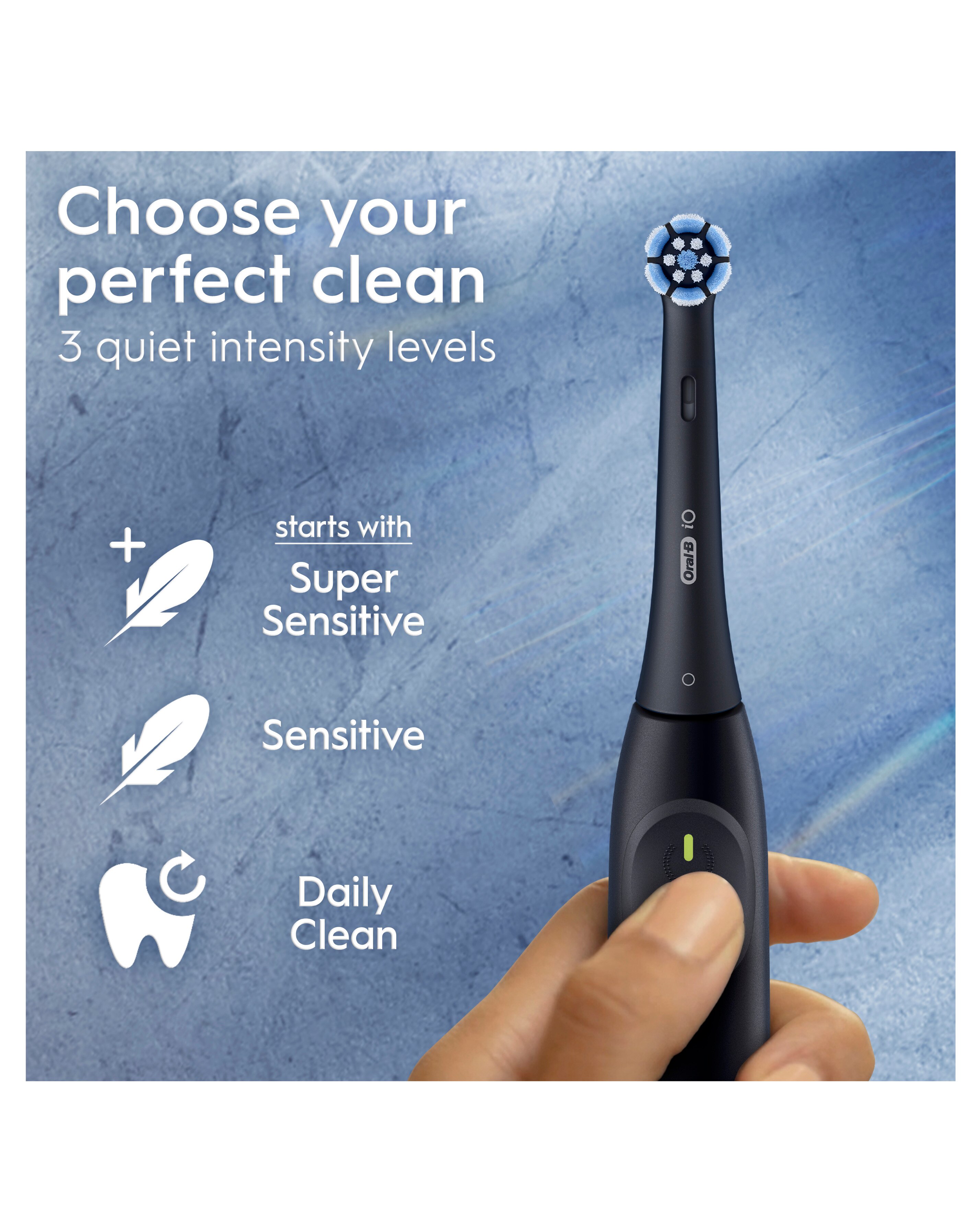 Oral-B iO2 Series Night Black / Calm Pink + Extra Handle | JD Williams