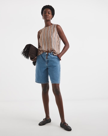 Stripe Shell Tank Top