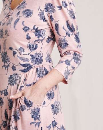 Julipa Key Hole Jersey Midi Dress