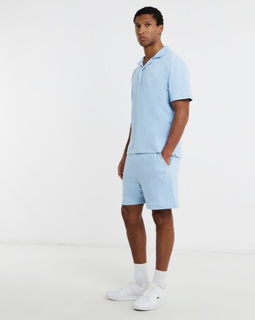 Lacoste Textured Jersey Shorts - Light Blue