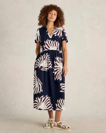 White Stuff Clove Linen Blend Dress