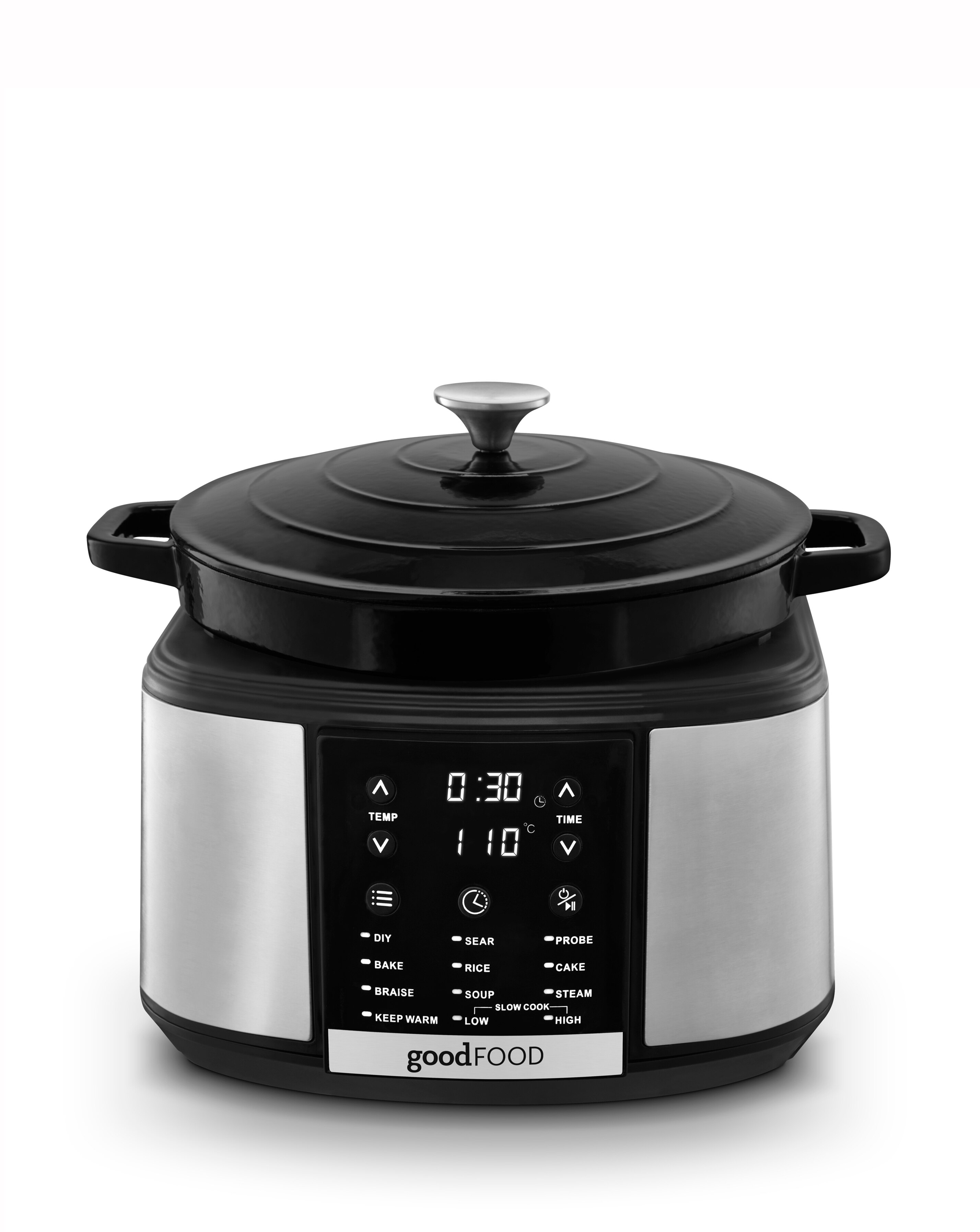 Good Food GF16012 12-in-1 Cast Iron Multi-Cooker