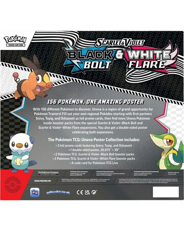 Pokemon Trading Card Game (TCG): Scarlet & Violet Unova Poster Collection