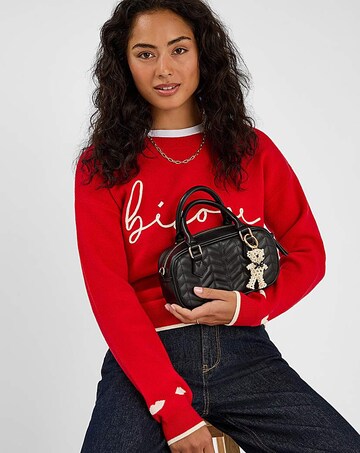 Accessorize Beaded Bear Bag Charm