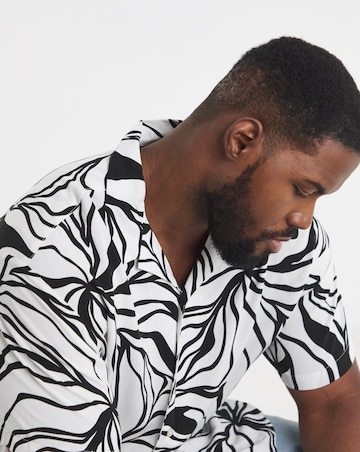 Jack & Jones Jeff Resort Printed Shirt - White