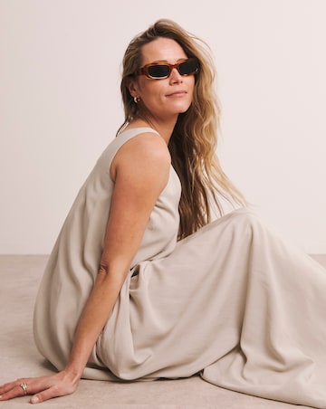 Anthology Linen Mix Pleat Dress