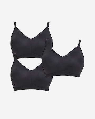 Pretty Secrets (3 Pack) New Claire Micro Moulded Full Cup Non Wired Bras (B-E)