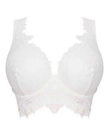 Figleaves Curve Adore Lace High Apex Full Cup Bra B-H - White