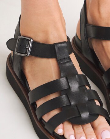 Adelaide Leather Fisherman Chunky Sandals - Wide Fit (E)