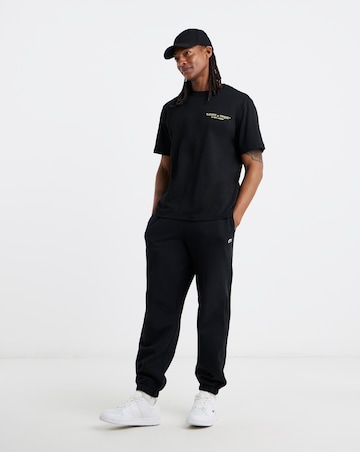 Lacoste Short Sleeve Back Graphic T-Shirt - Black