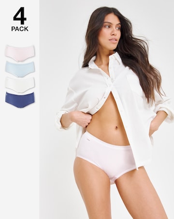 Sloggi (4 Pack) Basic Midi Knickers Blue Multi