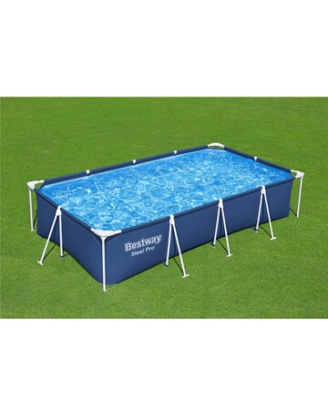 Bestway Steel Pro 13.1ft Outdoor Swimming Pool Set with Filter Pump