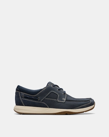 Clarks Sailview Lace Shoes - Navy