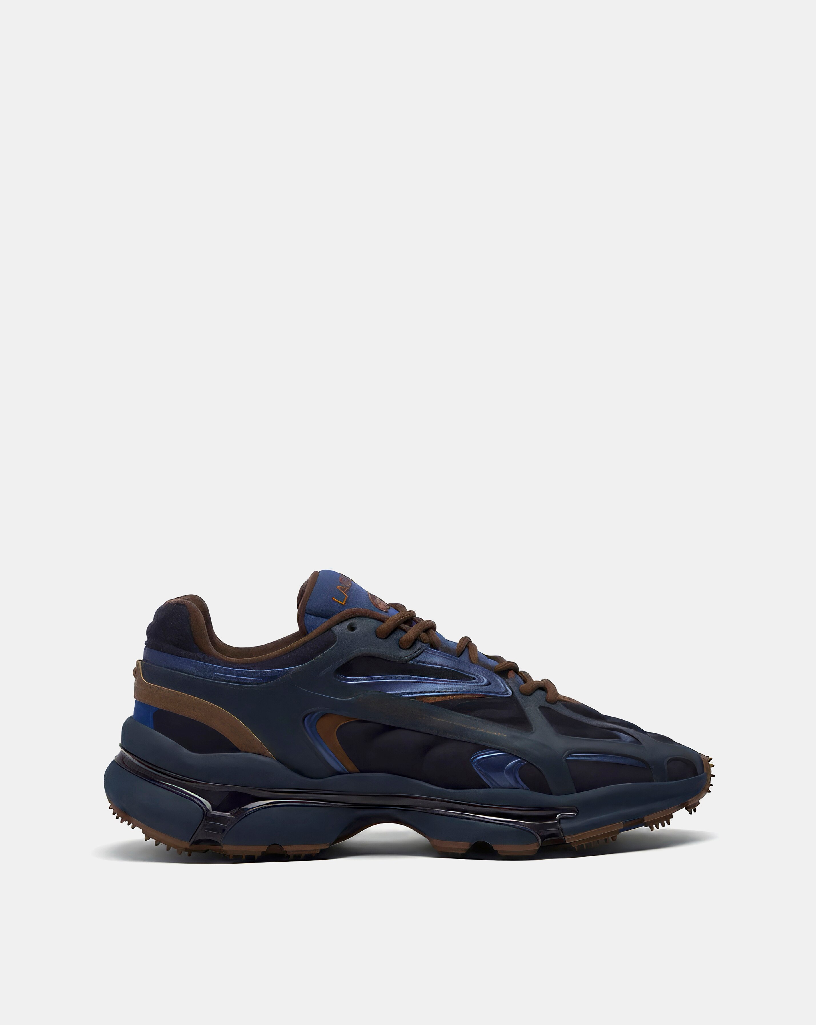Lacoste L003 2k24 Trainers - Navy/Dark Brown | JD Williams
