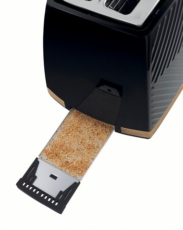 Russell Hobbs Groove Kettle & Toaster Bundle Black