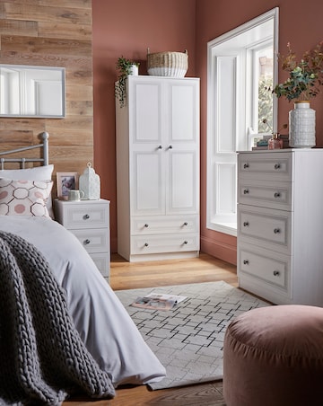 Richmond Ready Assembled 2 Door 2 Drawer Wardrobe