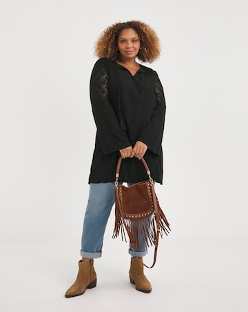 Joe Browns Crinkle Crochet Detail Blouse