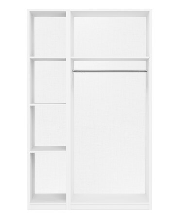 Sorrento High Gloss 3 Door Wardrobe with Mirror