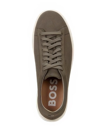 BOSS Kieran Suede Trainer - Khaki