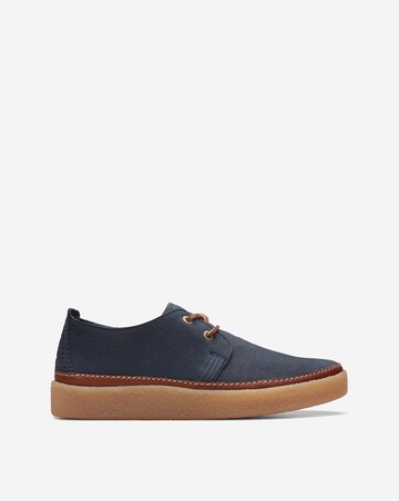 Clarks Clarkwood Low Shoe - Navy Nubuck