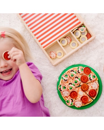 Melissa & Doug Wooden Pizza Party Play Set